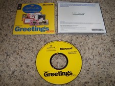 Microsoft Greetings 2000 PC Program Excellent Condition picture