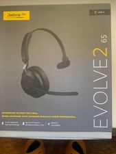 NEW GENUINE OEM  Jabra Evolve2 65 Mono Wireless Headset 26599-899-999 (Black)tts picture