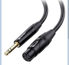 Cable Matters 6.35MM 1/4 inch Male TRS to Female XLR Balanced Cable 10 ft TS picture