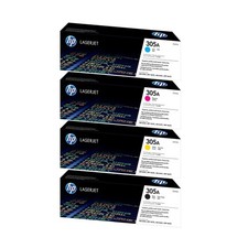 HP 305A Black/Cyan/Magenta/Yellow Standard Yield Toner Cartridge, Pack Of 4 picture