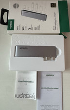 UGREEN 6-in-1 USB-C Hub 100W 4K HDMI USB 3.0 SD/TF for MacBook Air/Pro Gray picture