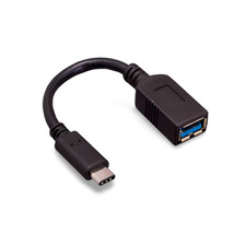 6in USB 3.1 Type C Male to Type A Female Adapter Cable - Black picture