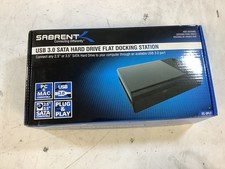 Sabrent EC-DFLT USB 3.0 SATA Hard Drive Flat Docking Station, Black 