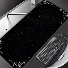 1pc Black Background Creative Theme Star High-Definition Picture, Large Mouse picture