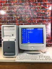 Gateway Retro Gaming Complete Setup PC CRT Monitor Mouse/KB Speakers Windows ME picture