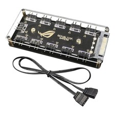 5V 3-Pin RGB 10 Hub Splitter SATA Power 3pin ARGB Adapter Extension Cable C picture