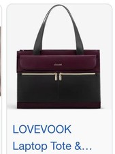 Laptop Bag for Women 15.6 Inch Tote Work Professional Leather Computer Briefc picture