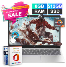 2026 HP Laptop Notebook 15.6 Touch Office 2024 AMD Ryzen 5 8GB RAM 512GB SSD Pro picture