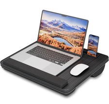HETTHI Lap Desk with Cushion, Large Laptop Desk Bed, up to 17