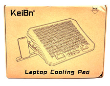 KeiBn Laptop Cooling Pad RGB Lighting w/ Removable Phone Stand picture