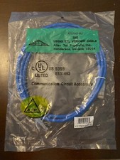 Allen Tel Cat 6A 10Gb 7 Ft. Blue Patch Cable (ATG1007-BU) - Brand New picture
