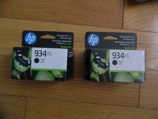 2025 GENUINE LOT 2 HP #934XL LARGE BLACK CARTRIDGES OfficeJet 6812 6230 6835 NEW picture