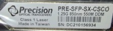 Precision Optical PRE-SFP-SX-CSCO 1.25G 850mm 550W DDM SFP Transceiver - NEW picture