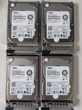 Lot of 4 Dell 1.8TB 10K SAS 12Gb/s 2.5” Hard Drive HDD AL15SEB18EQY w/ Caddies picture