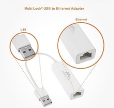 Mobi Lock USB Ethernet (LAN) Network Adapter Compatible for MacBook Air New    F picture