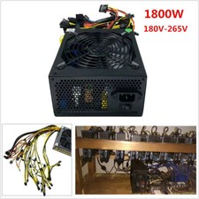1800W Mining Power Supply For 8 Graphics Cards  Rig ereum Coin 180V-265V picture