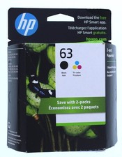 HP 63 Black + 63 Tri Color Ink picture