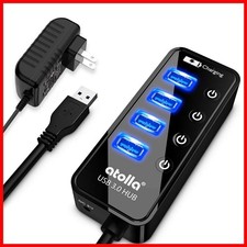 Atolla 4-Port USB 3.0 Hub CH-204U3-K 5V/3A Adapter picture