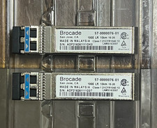 2pcs Brocade 57-0000076-01 10G 10km 1310nm SFP+ 10G-SFPP-LR 10GBE Transceiver picture