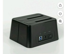 V-Seven, V7 USB 3.0 Dual Bay HDD Docking Station, Black picture