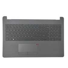929906-001 New for HP 250 G6 256 G6 Palmrest W/Black Keyboard &Touchpad Gray US picture