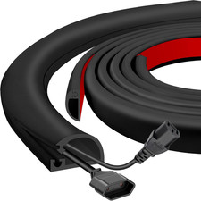 Silicone Wall Wire Hider, Side Open Wire Covers for Cords on Wall, 10FT Self-Adh picture