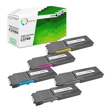 5Pk TCT Premium C3760 BCMY for Dell C3760 C3760DN C3760N Compatible Toner picture