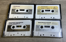 Vintage TRS-80 Model I Software Cassette Lot Microchess Micromovie Tandy 1979 picture
