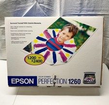 Epson Perfection 1260 Color Flatbed Photo Document Scanner USB Tested Open Box picture