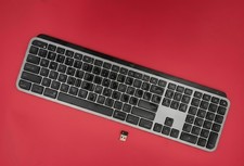 Logi MX Keys S for Mac Works Low Profile Bluetooth Keyboard Space Gray W/Dongle picture
