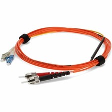 AddOn 2m LC Male to ST Male Orange OM1 & OS1 Duplex Fiber Mode Conditioning picture