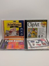 Vintage Clip Art Fonts PrintMaster 7.0 Windows 95 Software CD ROM LOT Windows 95 picture