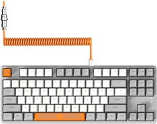 Wired Gaming Keyboard with Coiled Usb C Cable-Hot Swappable Mechanical Keyboard picture