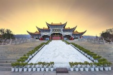 Landscape architecture building city asian china temple Custom Gaming Mat Desk picture