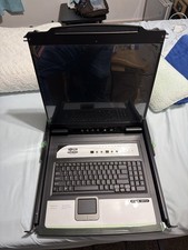Tripp Lite Rack Console IP-KVM Switch 8-Port B020-U08-19-IP Keyboard Touchpad picture