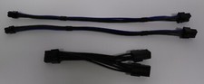 Dual Mini 6-pin (6+6) to 8-pin PCI-e power cable adapters for Apple Mac Pro picture