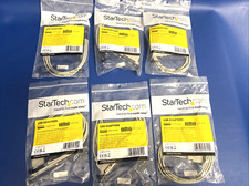 LOT OF 6X  StarTech 4 Port USB A Female Slot Plate Adapter USBPLATE4/NEW picture