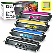 4PK TN227 BCMY Color Toner Cartridge For Brother HL-L3210CW MFC-L3730CDN W/Chip picture