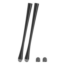 2Pcs Slim Waist Stylus Pens 2 in 1 Universal Capacitive Stylus Black picture