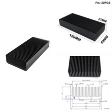 150mm Aluminum Large Heatsink 5.91''x2.72''x1.06'' inch/150x69x27mm Heat Sink picture
