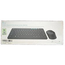 Rii RKM709 Wireless Plug & Play Keyboard & Mouse Combo Black QWERTY 1600 DPI picture