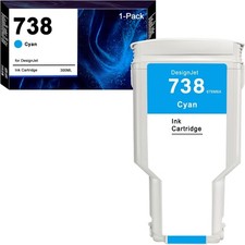 Chip 1-Pack 738 Ink Cartridge Cyan Compatible With HP BN Aotmendi picture