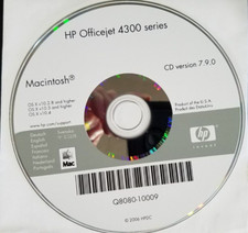 RARE HP Officejet 4300 series Macintosh {2006 DISK ONLY} CD VERSION 7.9.0 picture