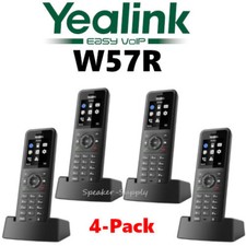 4 Yealink W57R Rugged DECT Handset Phone 1.8