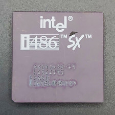 Intel i486 SX 80486 CPU A80486SX-25 25MHz Socket 2 Single-Core picture