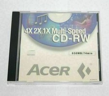 Acer CD-RW 4x 2x 1x Multi-Speed 650MB 74 min. Compact Disc picture
