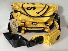 SmileyWorld Yellow/Black Smiley Laptop Messenger Bag Zip Buckle Adjustable Strap picture