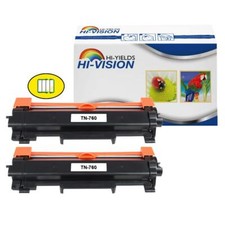 2Pk Compatible Toner fits Brother TN760-Chip TN760 MFC-L2370DW HL-L2350DW picture