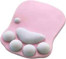 Cat Paw Mouse Pad w/ Wrist Support Soft Gel Wrist Rest Pad Cute Cushion Mousepad picture