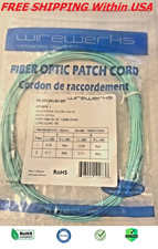 LC to LC UPC Duplex FOPC OM4 2F 1.2MM OFNR Fiber Optic Patch Cord 5PK 7 Meters picture